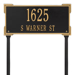 Roanoke Standard Lawn Address Plaque