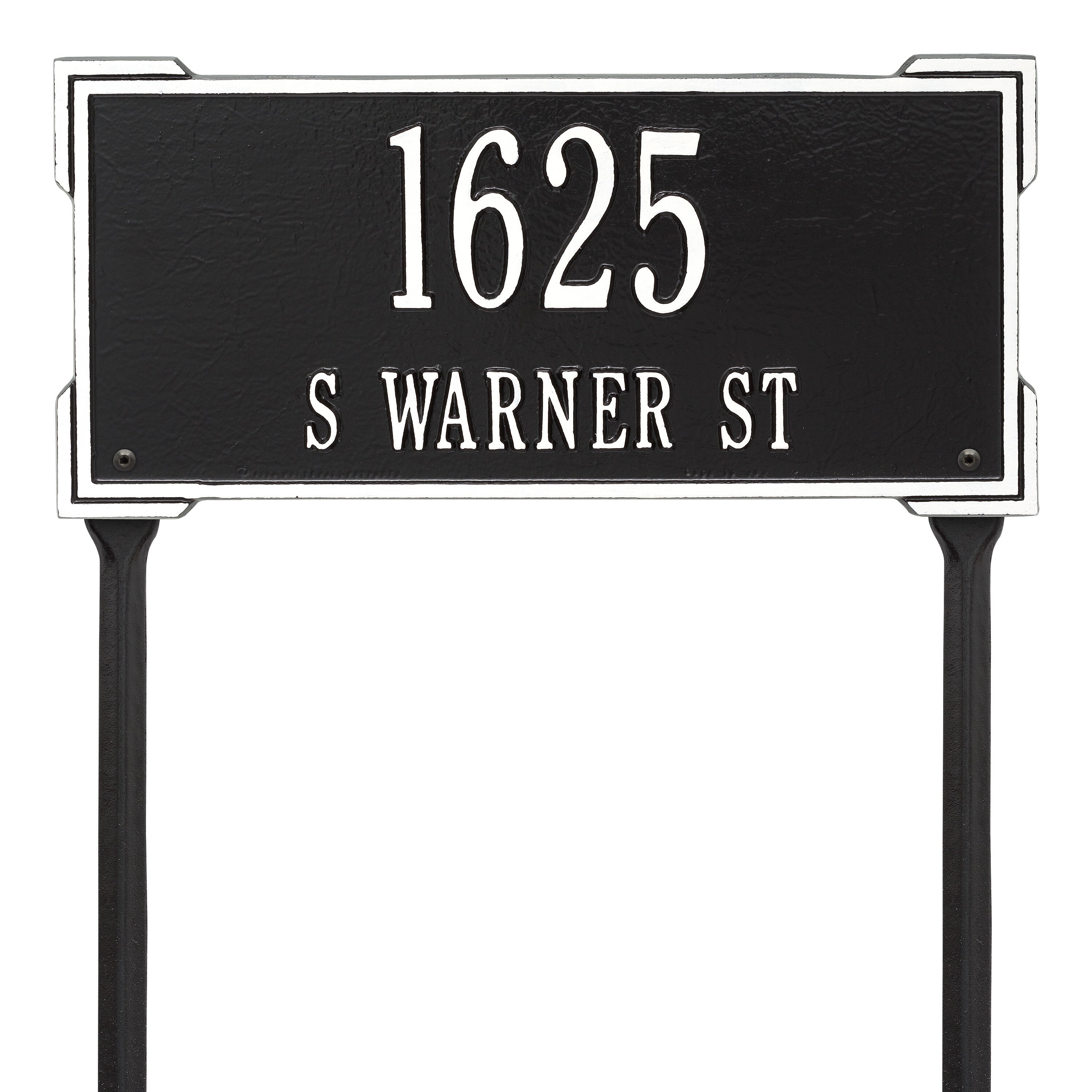 Roanoke Standard Lawn Address Plaque