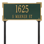 Roanoke Standard Lawn Address Plaque