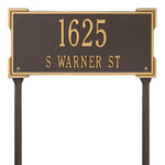Roanoke Standard Lawn Address Plaque