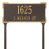 Roanoke Standard Lawn Address Plaque
