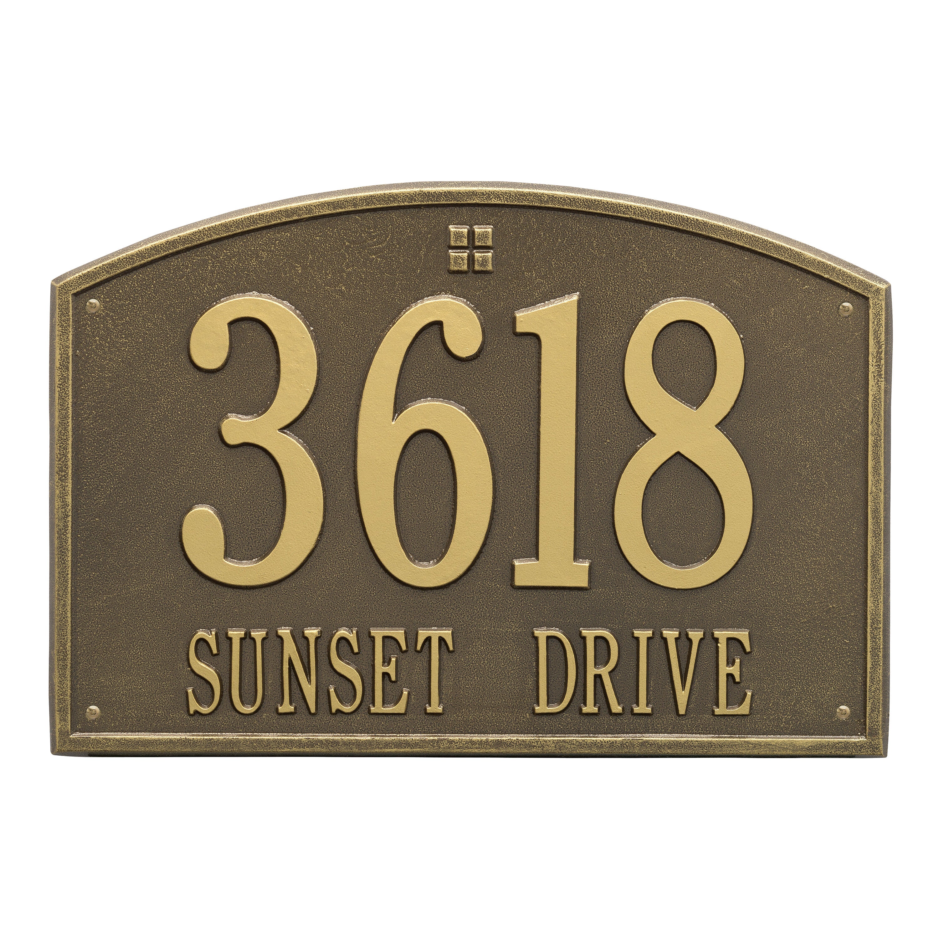 Cape Charles Estate Wall Address Plaque