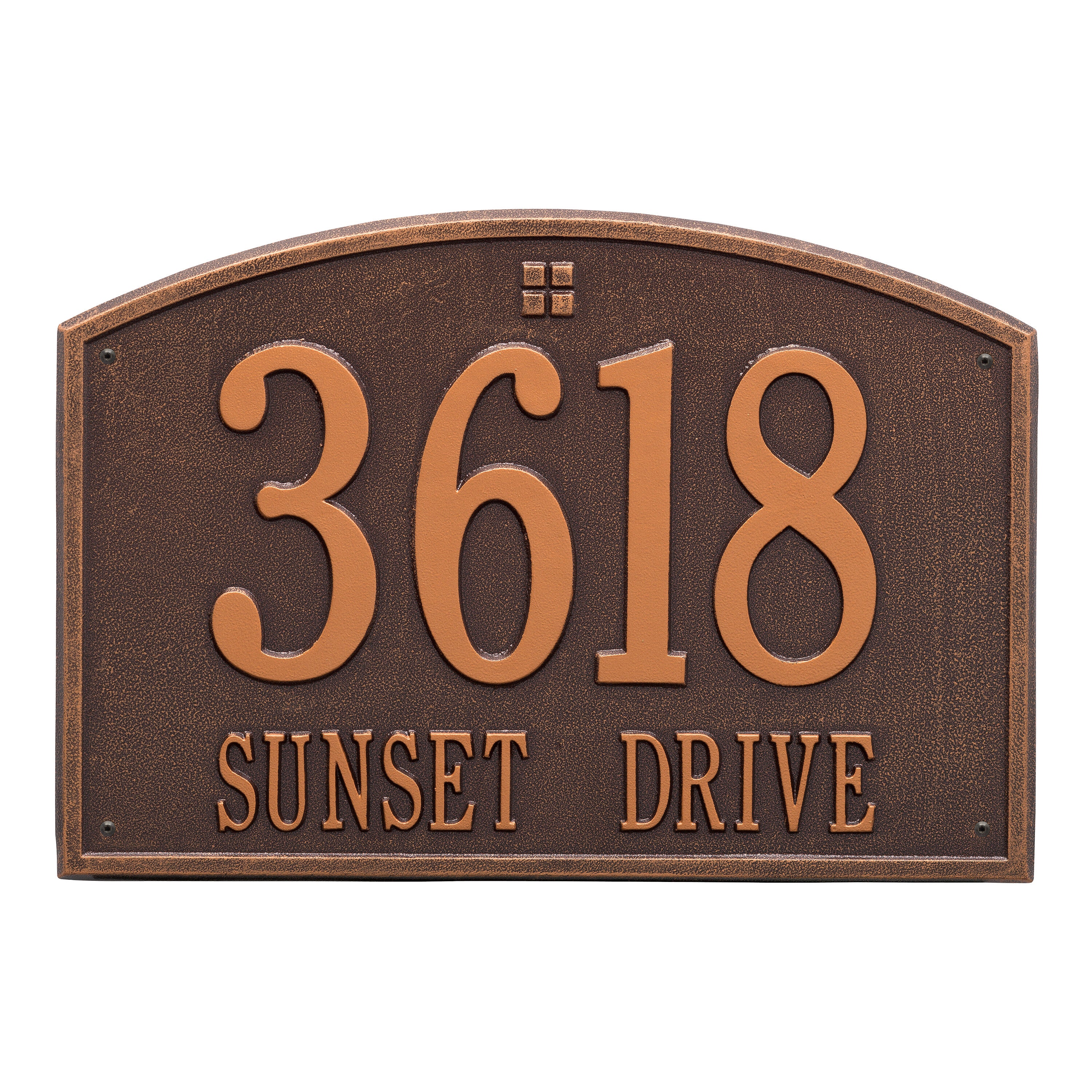 Cape Charles Estate Wall Address Plaque