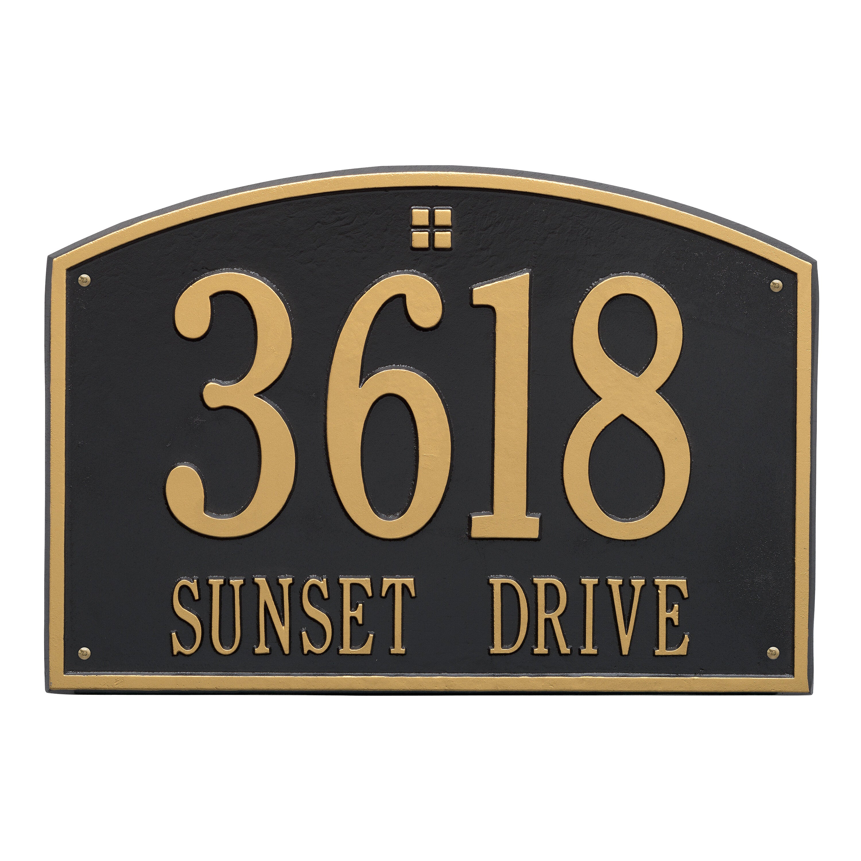 Cape Charles Estate Wall Address Plaque
