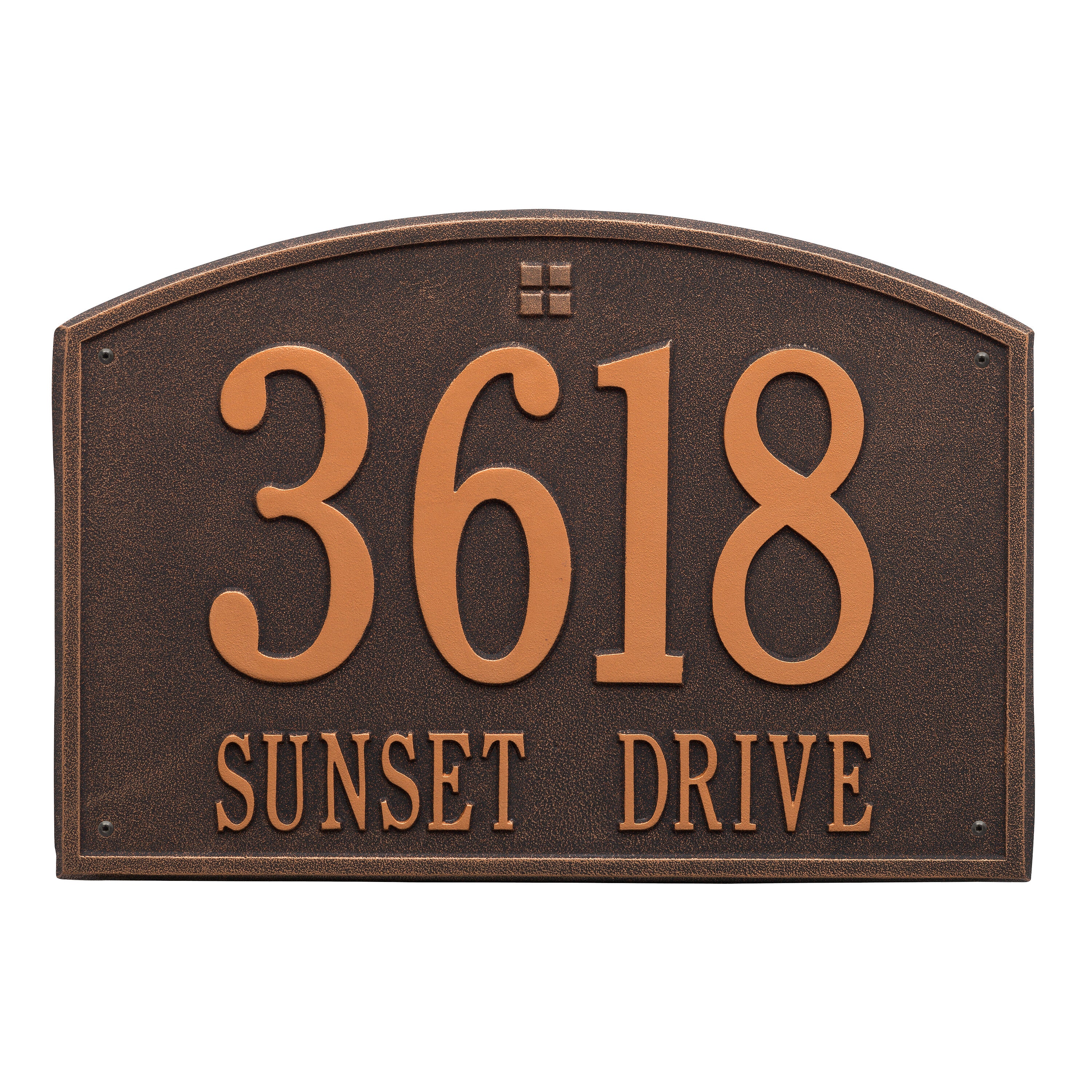 Cape Charles Estate Wall Address Plaque