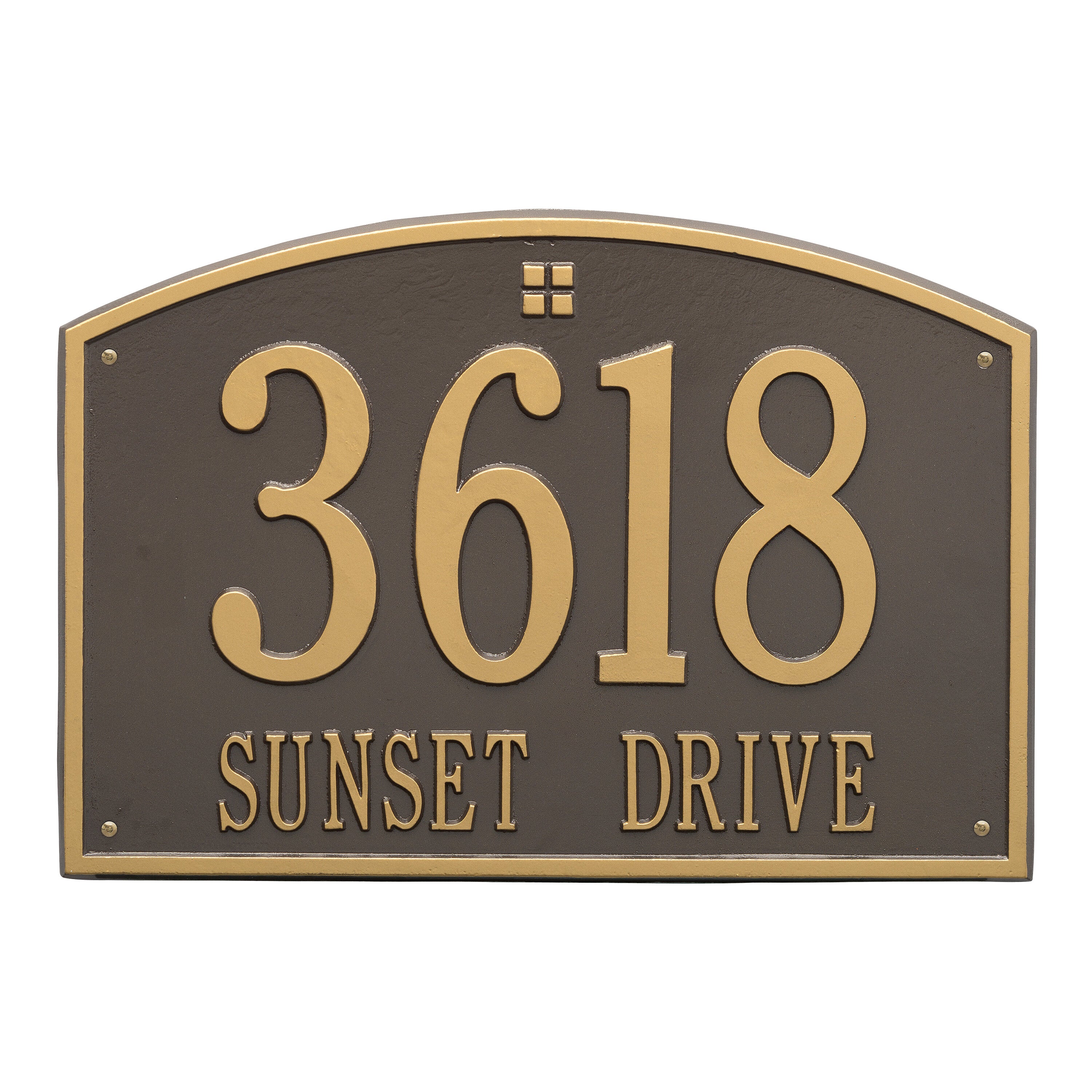 Cape Charles Estate Wall Address Plaque