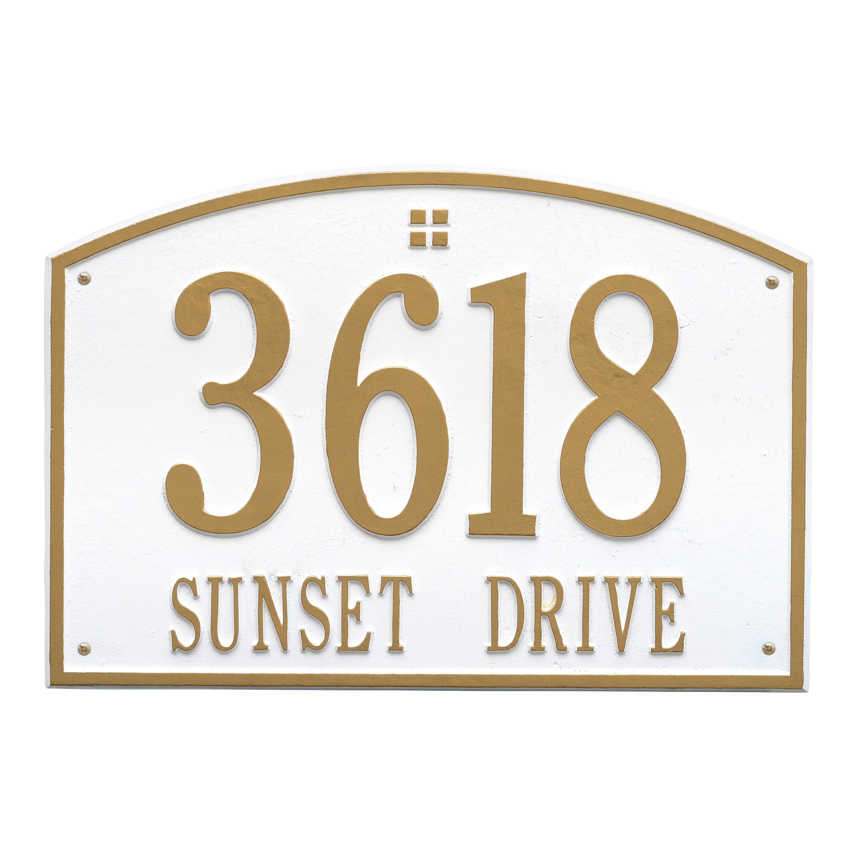 Cape Charles Estate Wall Address Plaque