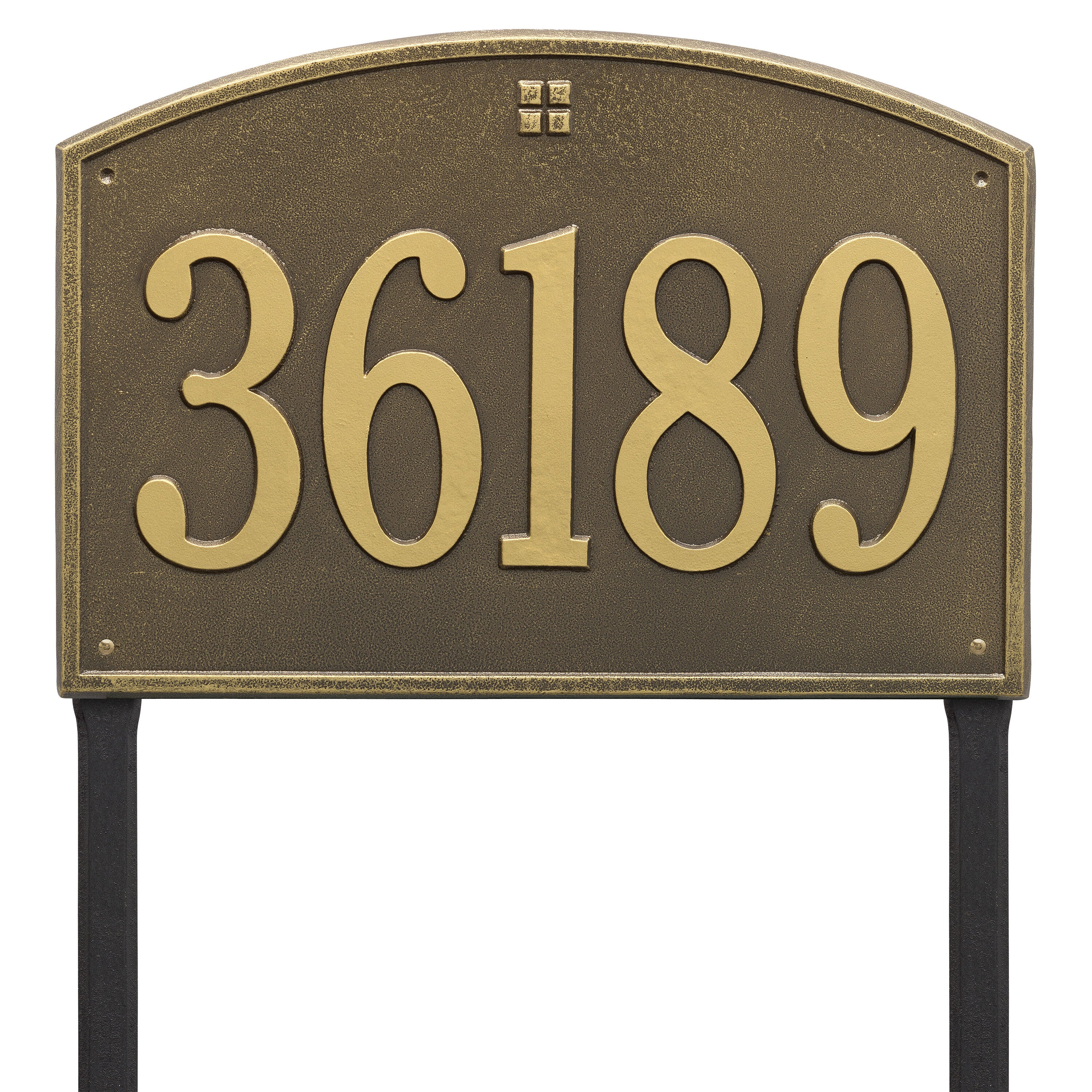 Cape Charles Estate Lawn Address Plaque