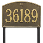 Cape Charles Estate Lawn Address Plaque