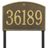 Cape Charles Estate Lawn Address Plaque