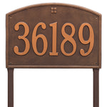Cape Charles Estate Lawn Address Plaque