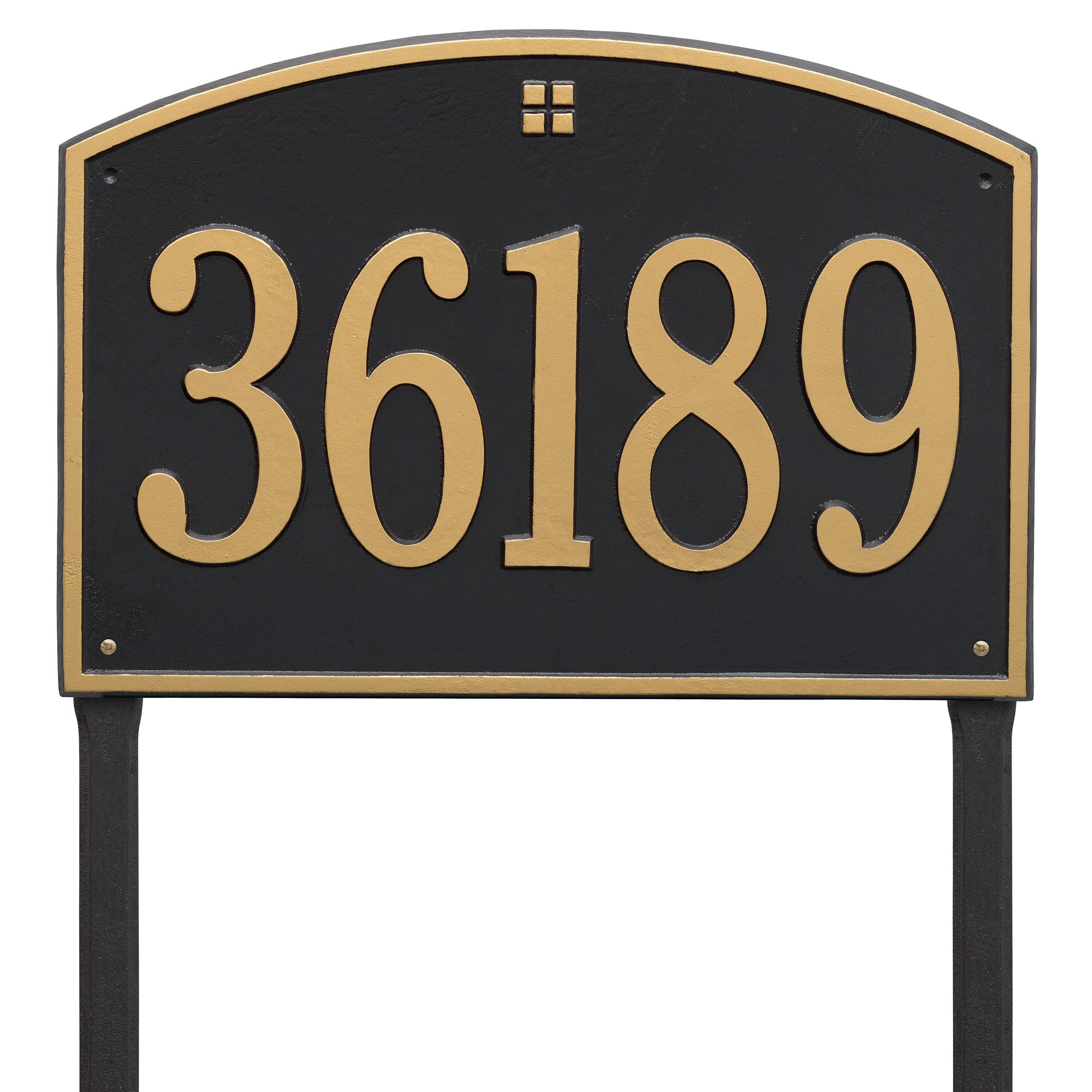 Cape Charles Estate Lawn Address Plaque