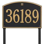 Cape Charles Estate Lawn Address Plaque