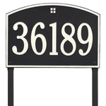 Cape Charles Estate Lawn Address Plaque
