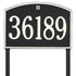 Cape Charles Estate Lawn Address Plaque