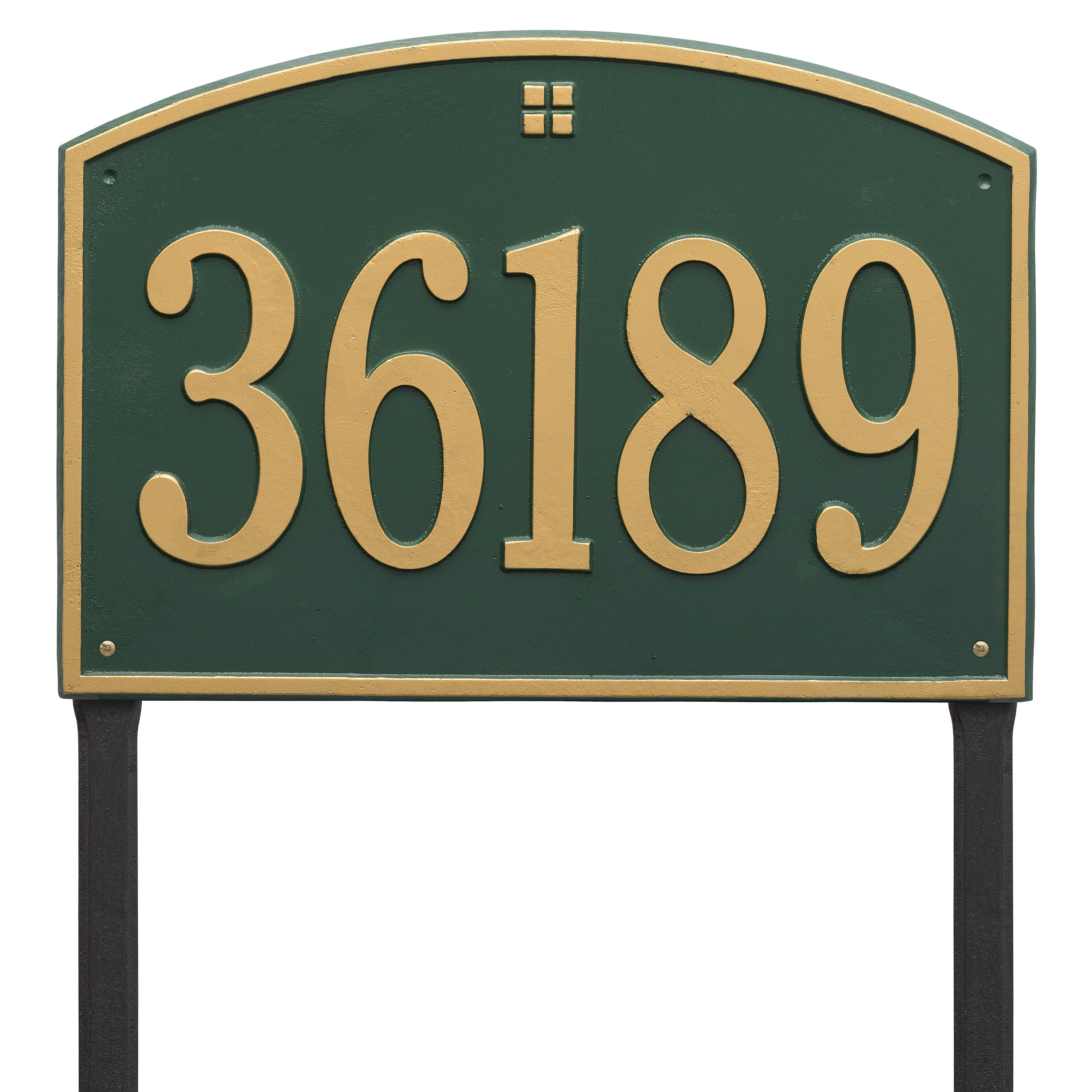 Cape Charles Estate Lawn Address Plaque