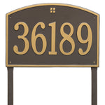 Cape Charles Estate Lawn Address Plaque