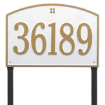 Cape Charles Estate Lawn Address Plaque