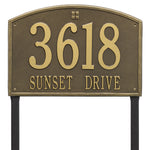 Cape Charles Estate Lawn Address Plaque