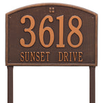 Cape Charles Estate Lawn Address Plaque