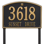 Cape Charles Estate Lawn Address Plaque