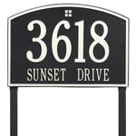 Cape Charles Estate Lawn Address Plaque