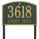 Cape Charles Estate Lawn Address Plaque