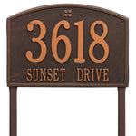Cape Charles Estate Lawn Address Plaque