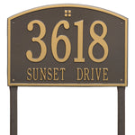 Cape Charles Estate Lawn Address Plaque