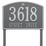 Cape Charles Estate Lawn Address Plaque