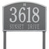 Cape Charles Estate Lawn Address Plaque