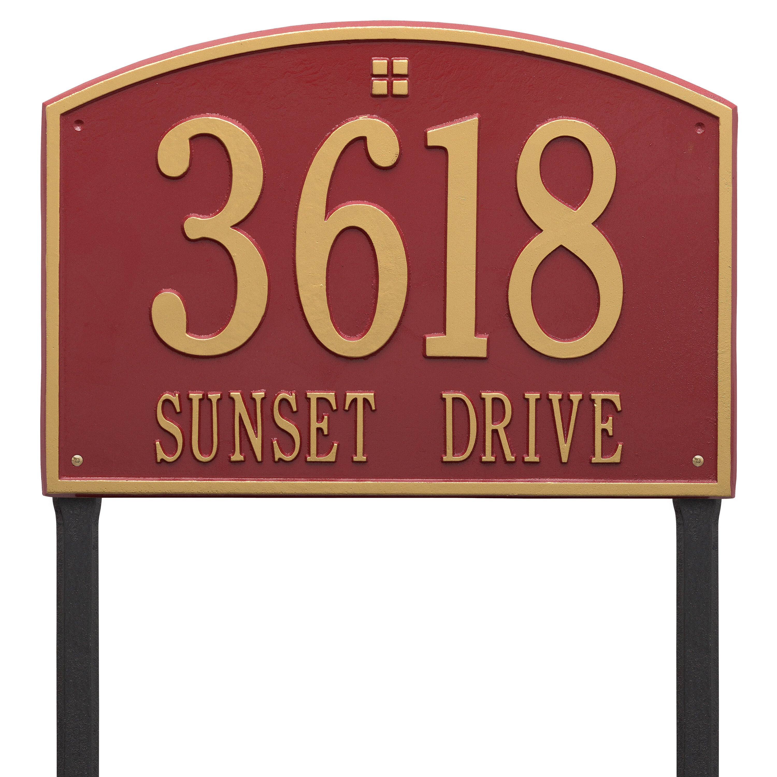 Cape Charles Estate Lawn Address Plaque