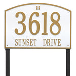 Cape Charles Estate Lawn Address Plaque