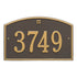 Cape Charles Standard Wall Address Plaque
