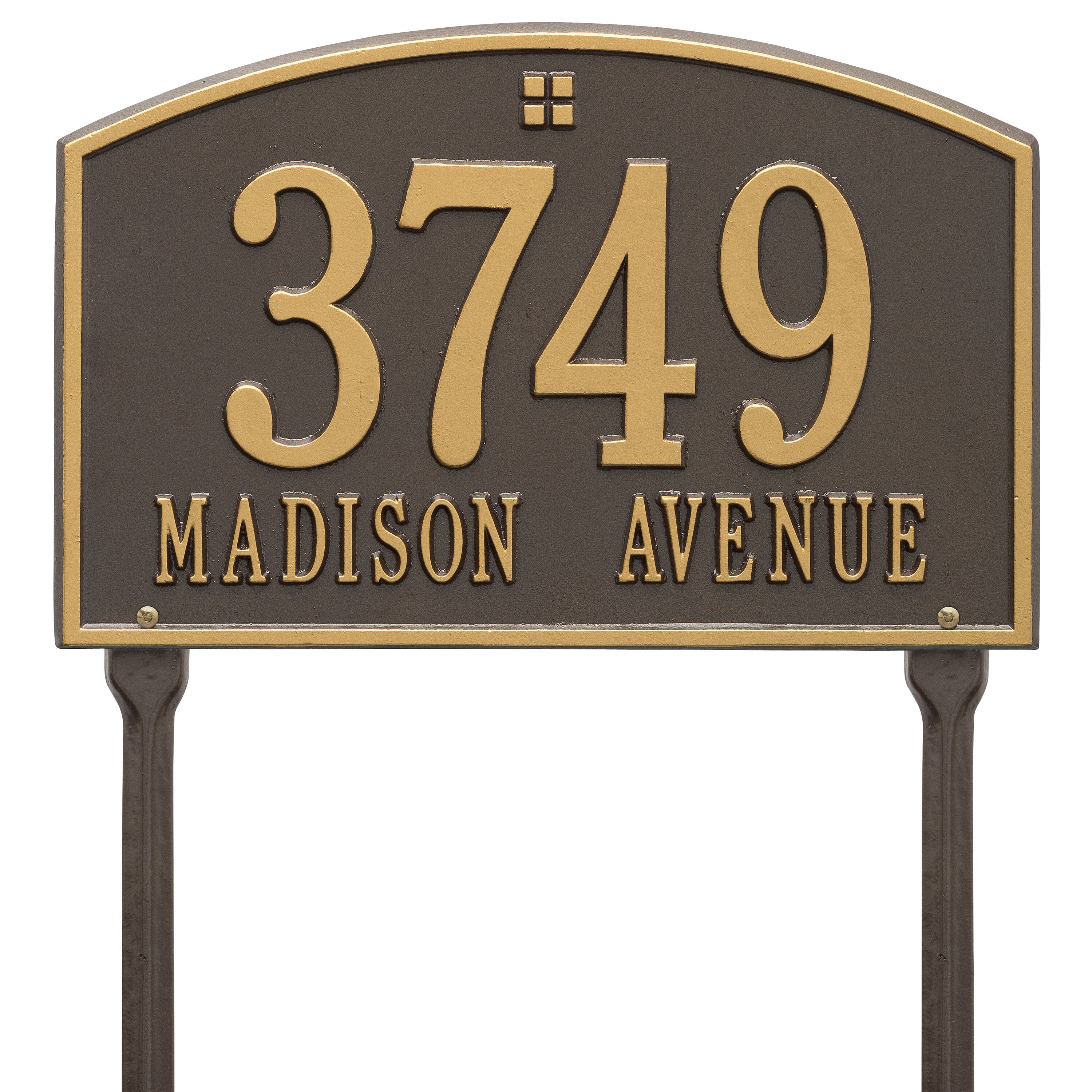 Cape Charles Standard Lawn Address Plaque
