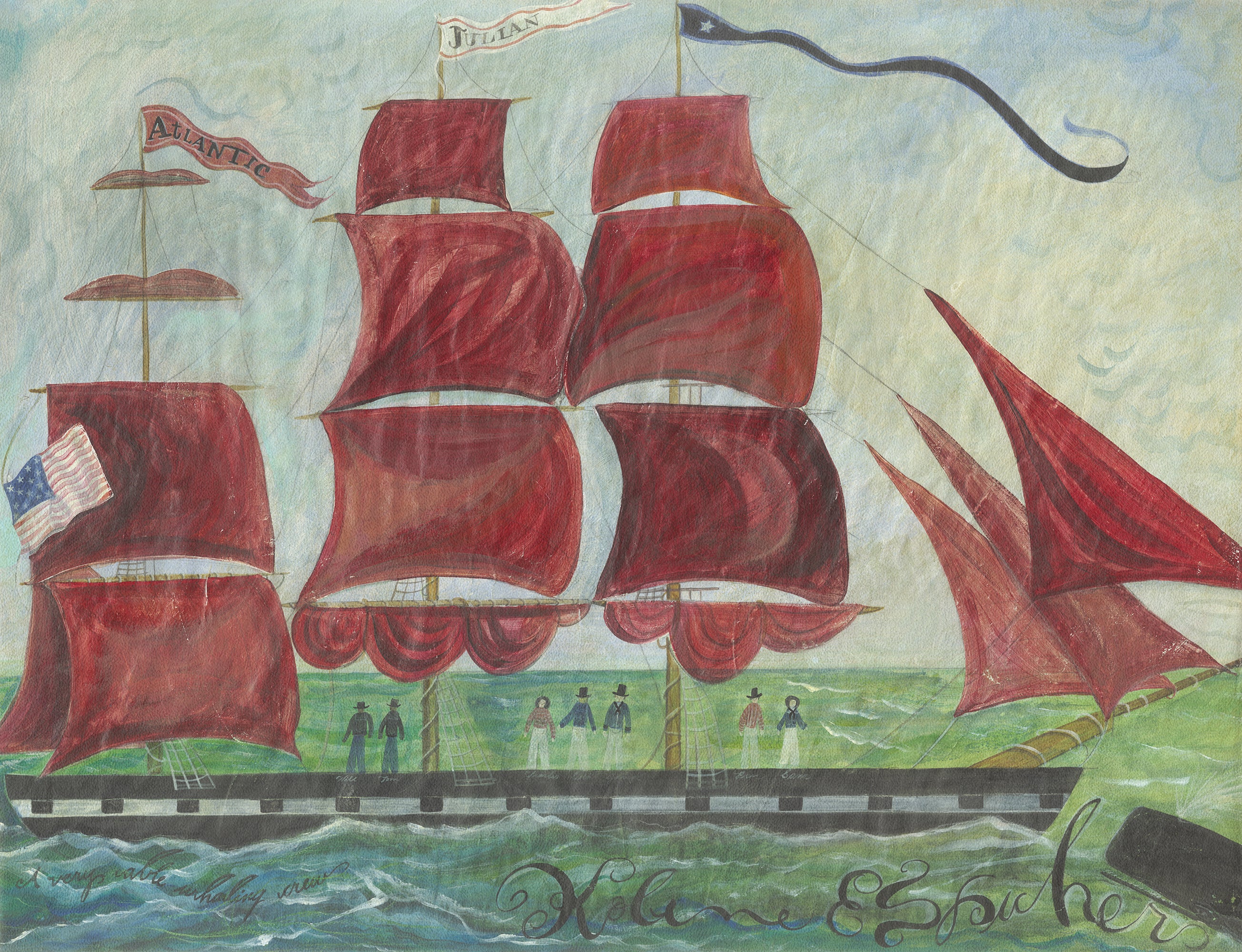 Kolene Spicher - Ships - Ship Red Sails