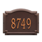 Williamsburg Standard Wall Address Plaque