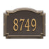 Williamsburg Standard Wall Address Plaque