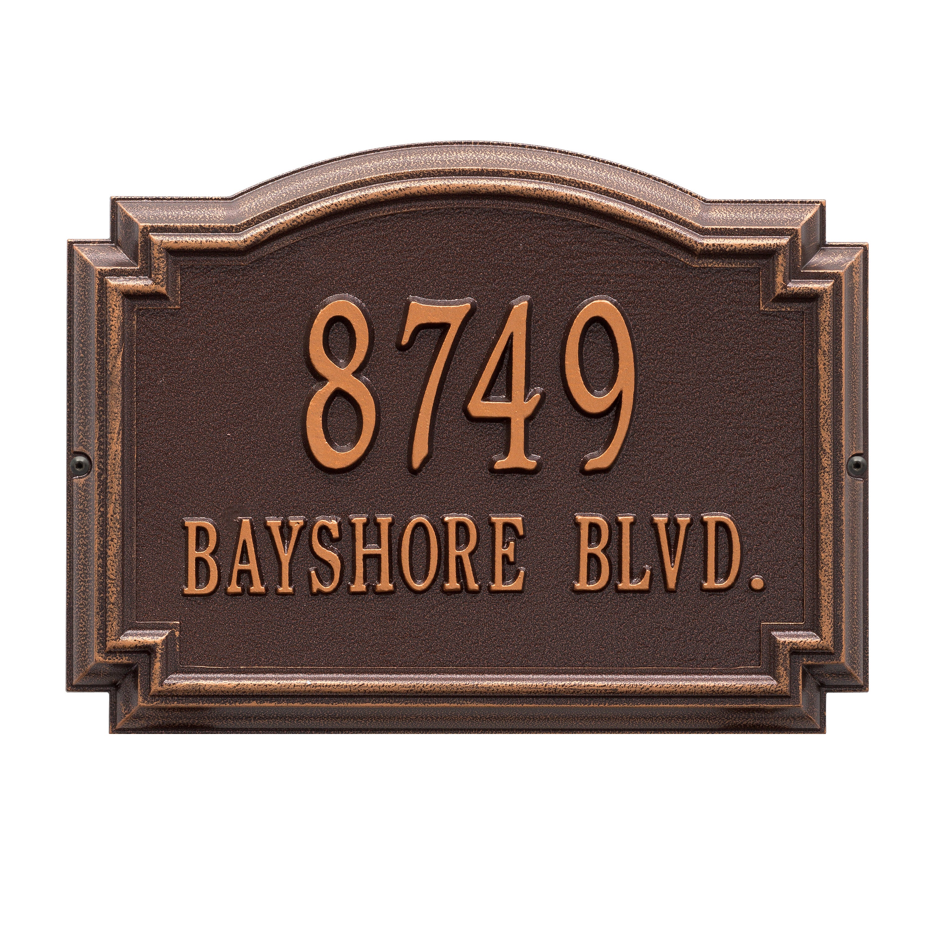 Williamsburg Standard Wall Address Plaque