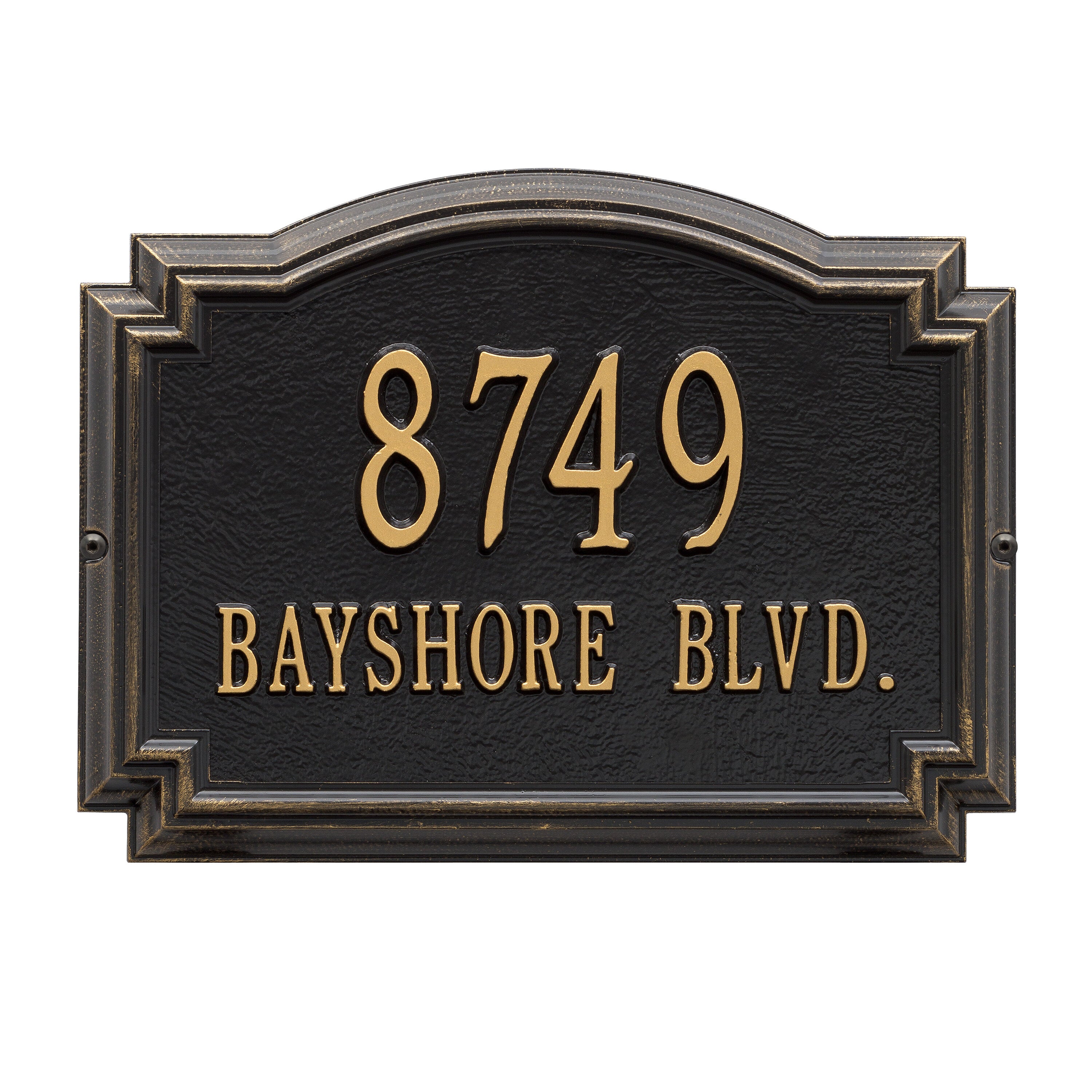 Williamsburg Standard Wall Address Plaque