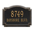 Williamsburg Standard Wall Address Plaque