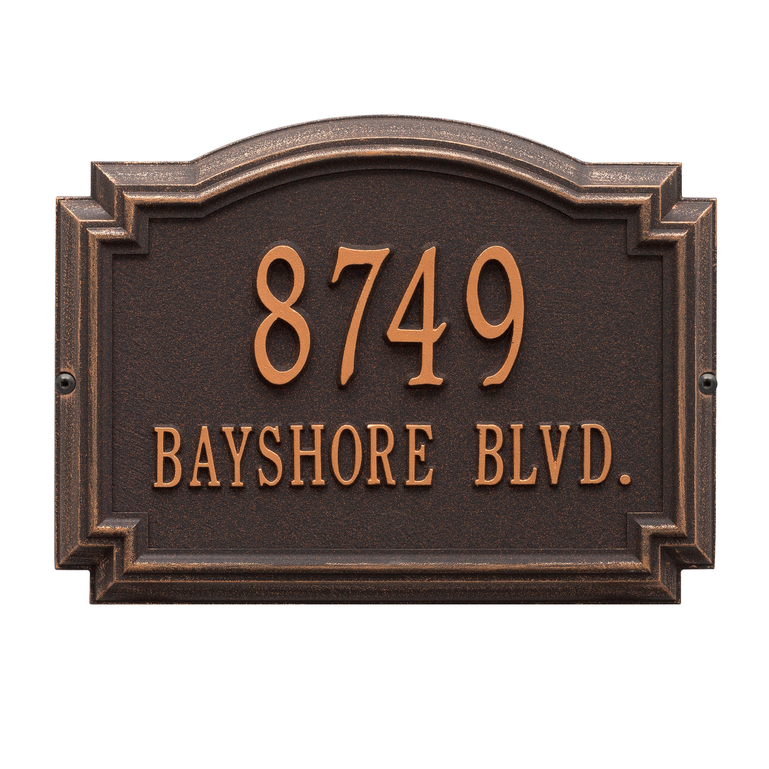 Williamsburg Standard Wall Address Plaque