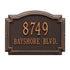 Williamsburg Standard Wall Address Plaque