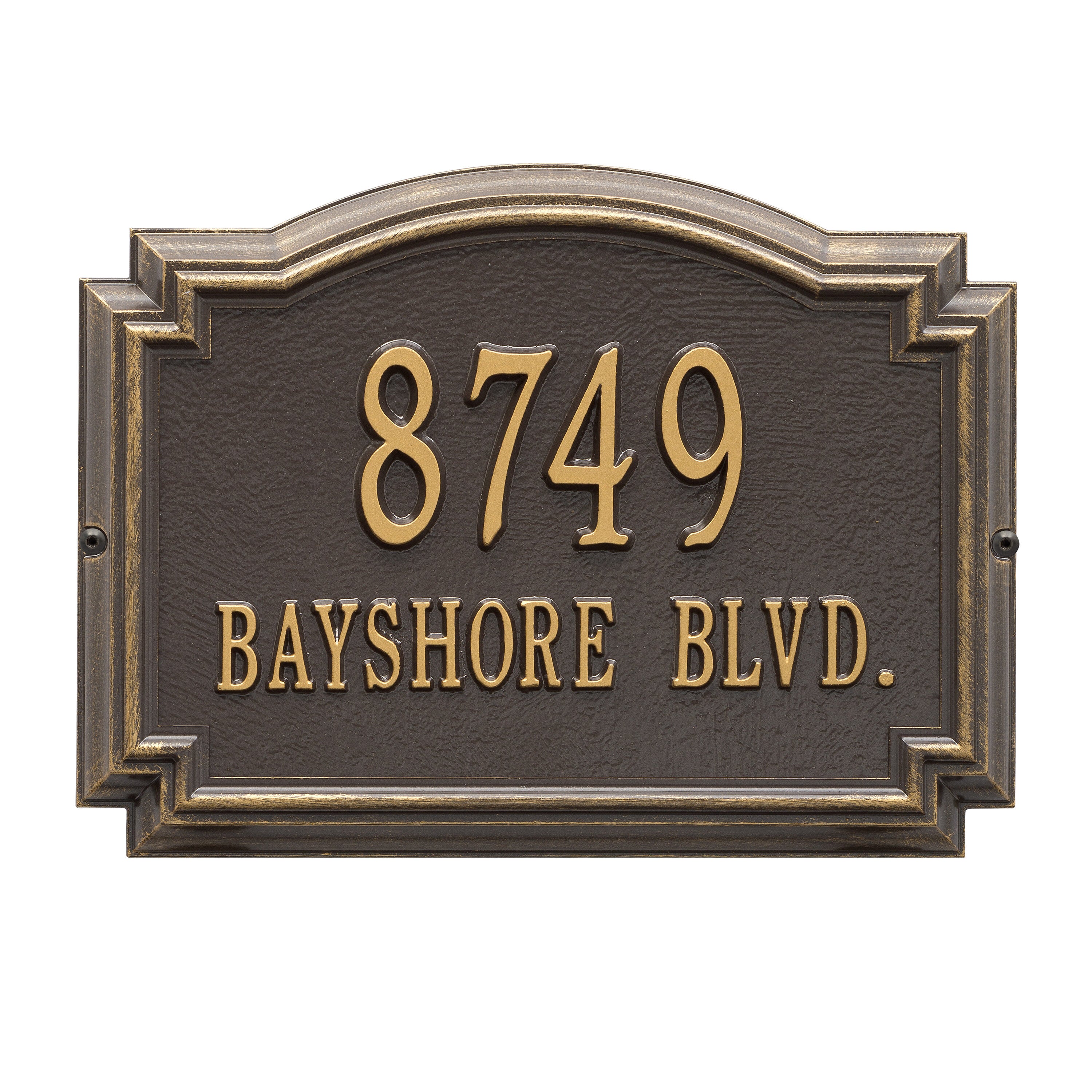 Williamsburg Standard Wall Address Plaque