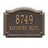 Williamsburg Standard Wall Address Plaque