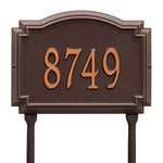 Williamsburg Standard Lawn Address Plaque