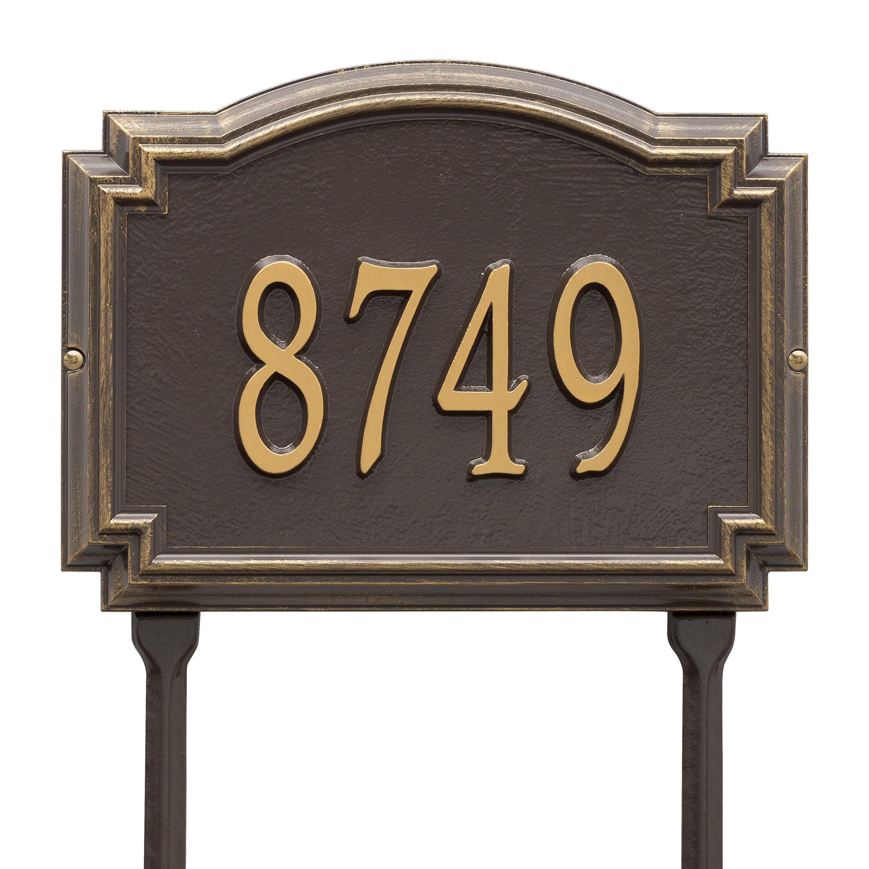 Williamsburg Standard Lawn Address Plaque