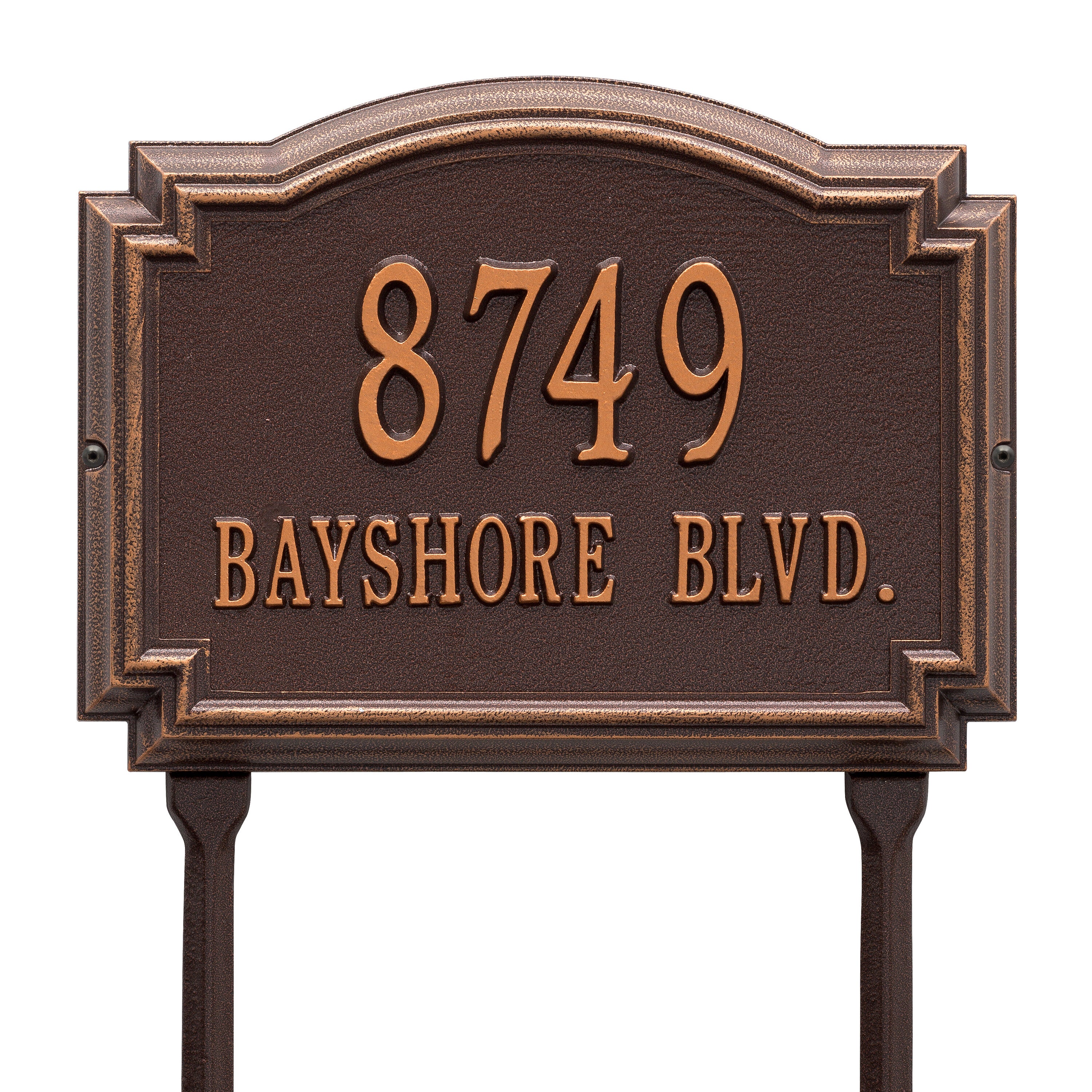 Williamsburg Standard Lawn Address Plaque
