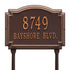 Williamsburg Standard Lawn Address Plaque
