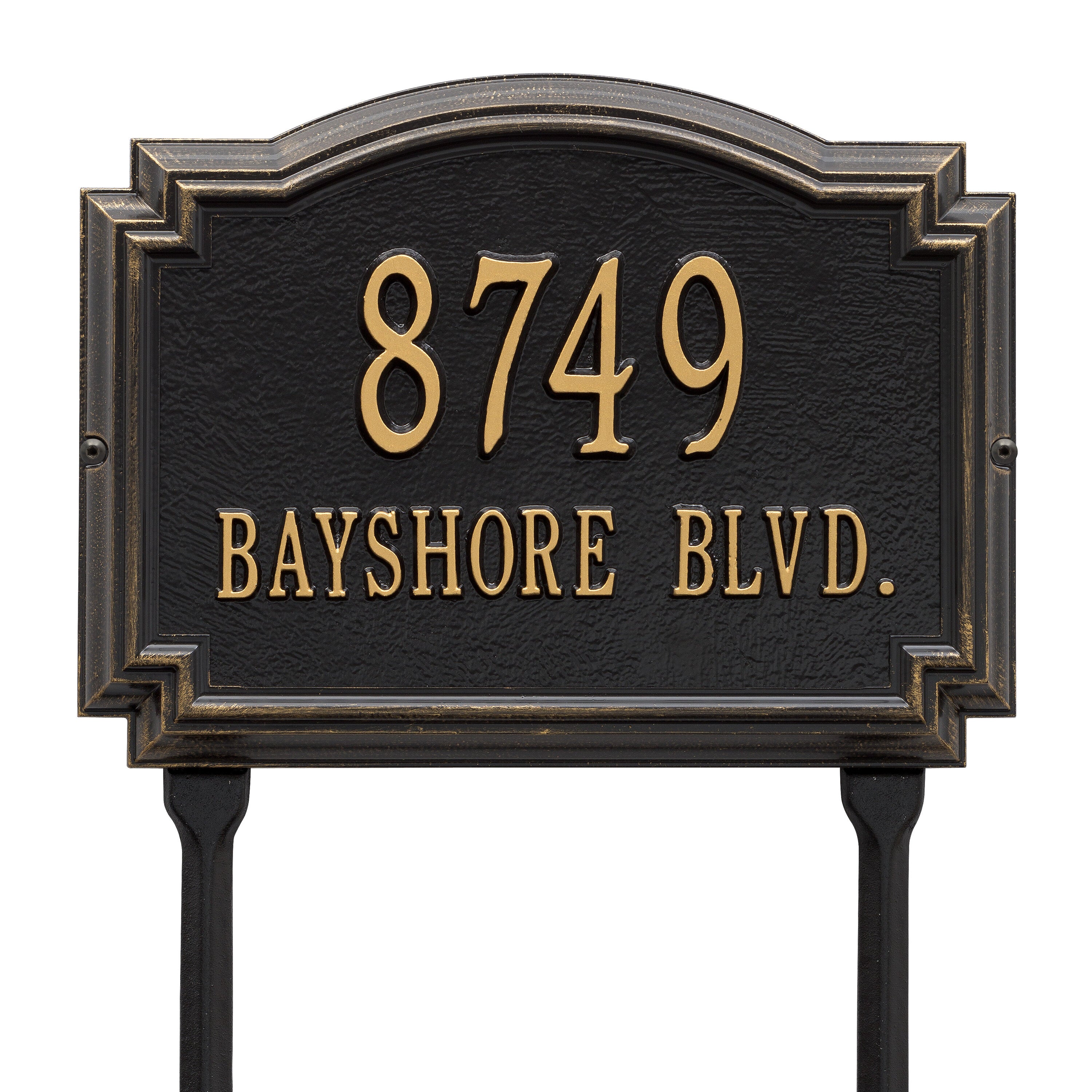 Williamsburg Standard Lawn Address Plaque